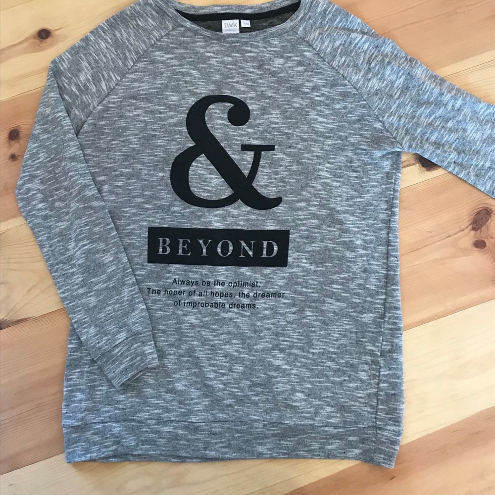 Gray sweatshirt!